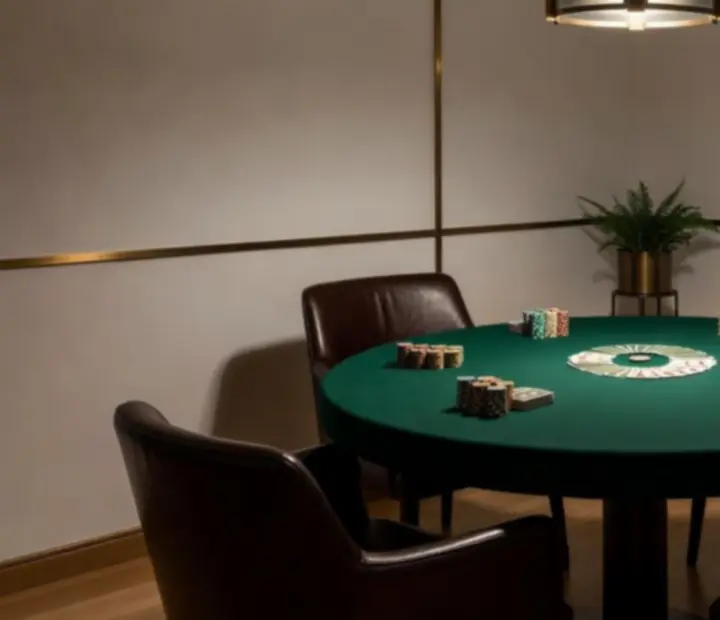 Priv&aacute;tn&iacute; karetn&iacute; sal&oacute;n Bravexuno s filcov&yacute;mi stoly a intimn&iacute;m osvětlen&iacute;m